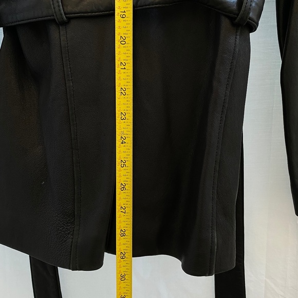 Women's Vintage 100% Lamb Leather Coat | Adler Collection | Black | Size: Small - Picture 8 of 10